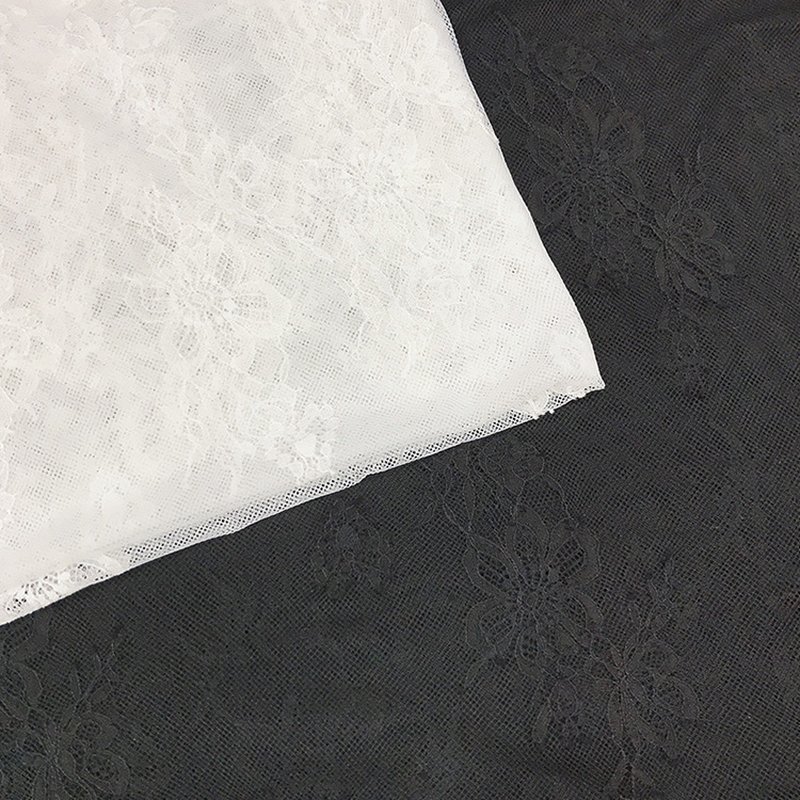 Lace Trim Dress Eyelash Nylon Lace Fabric for Women's Wear Wholesale S 8
