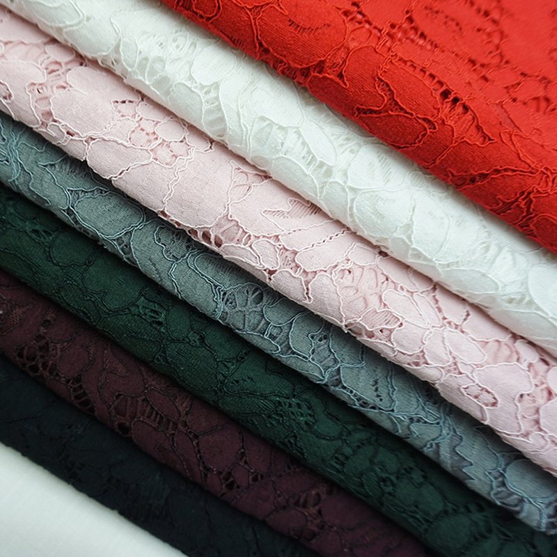 Lace Fabric Nylon Warp Knit for Women's Wear Wholesale Supplier 4
