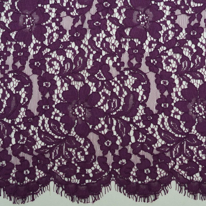 Lace Fabric Eyelash Nylon for Women's Wear Wholesale Supplier