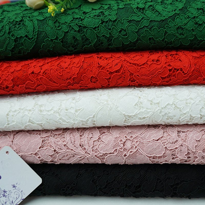 Lace Fabric Eyelash Nylon for Women's Wear Wholesale Supplier