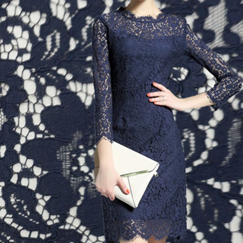Lace Fabric Eyelash Nylon for Women's Wear Wholesale Supplier 4