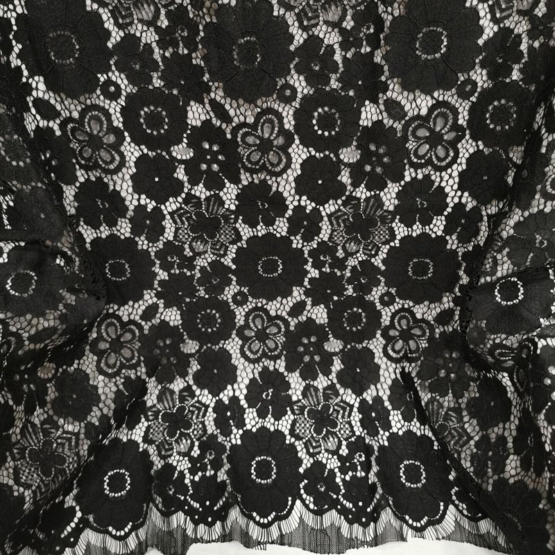 Lace Trim Eyelash Placement Lace Fabric for Apparel Wholesale Supplier 14