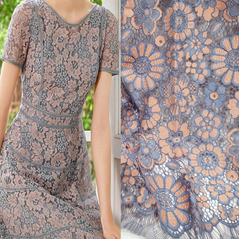 Lace Trim Eyelash Placement Lace Fabric for Apparel Wholesale Supplier