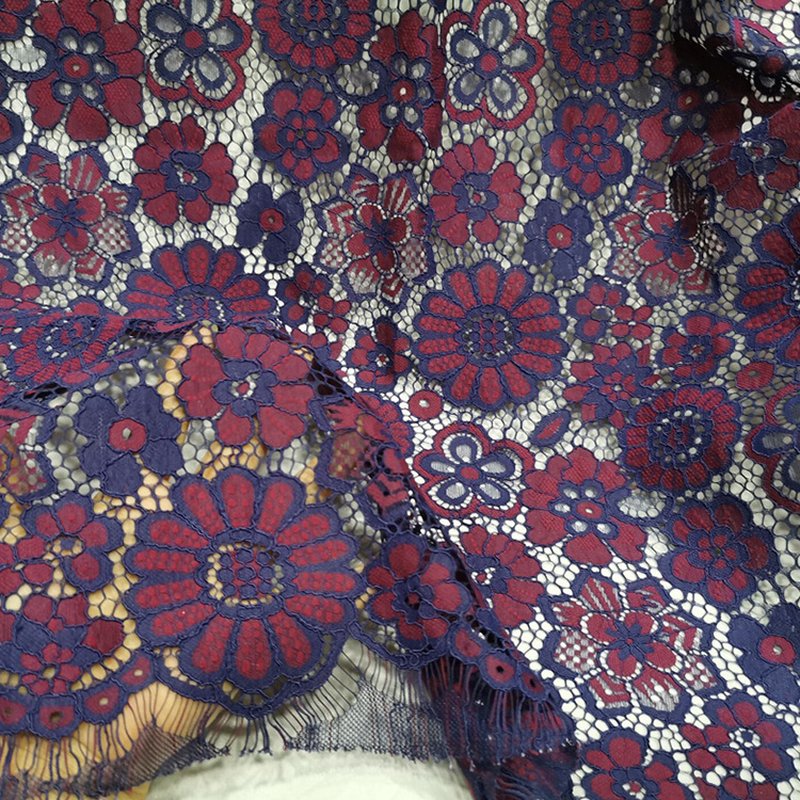 Lace Trim Eyelash Placement Lace Fabric for Apparel Wholesale Supplier 9