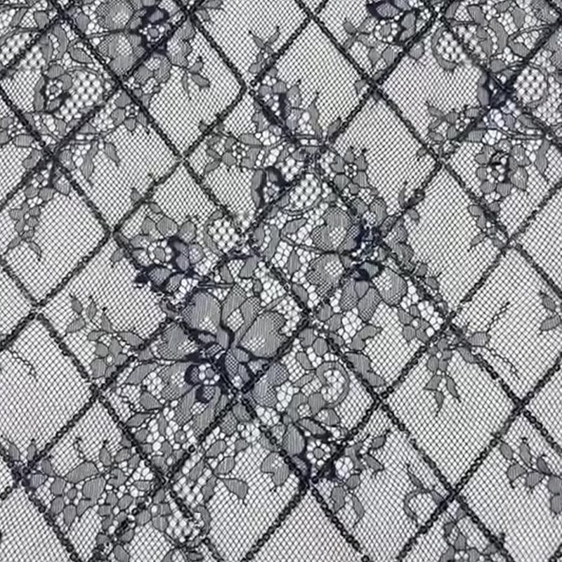 Lace Fabric Dress Sequin Polyester for Women's Wear Wholesale Supplier