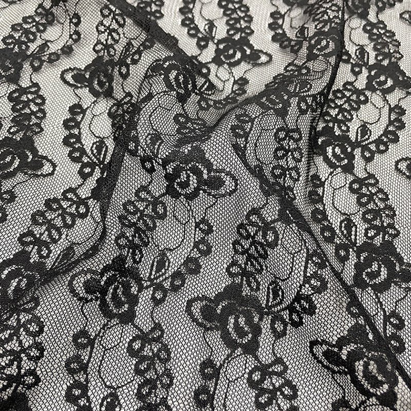 Lace Fabric Scallop Edge Dress Nylon for Women's Wear Wholesale Suppli 3
