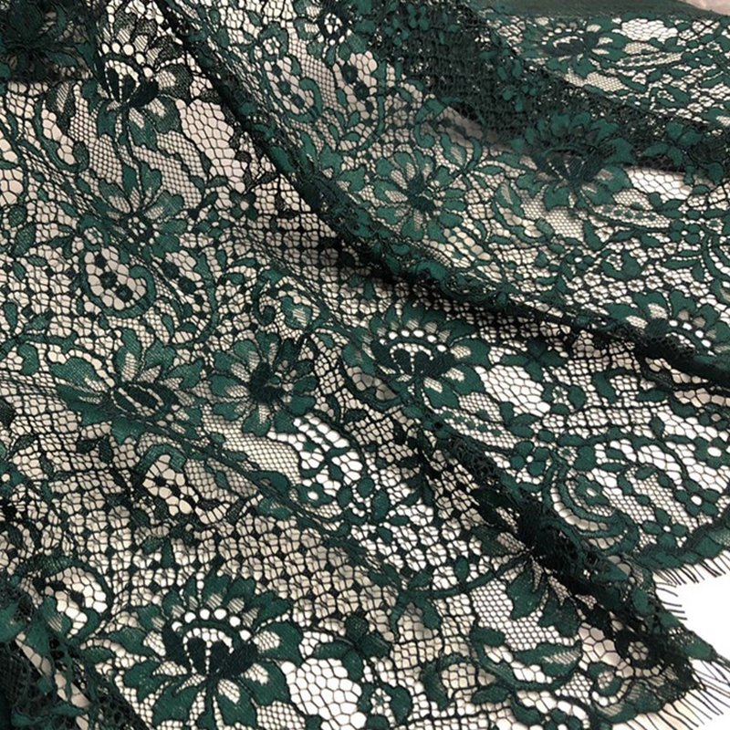 Dress Eyelash Placement Lace Fabric for Women's Wear Wholesale Supplie 6