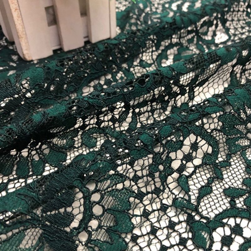 Dress Eyelash Placement Lace Fabric for Women's Wear Wholesale Supplie 7