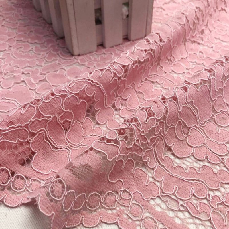 Scallop Edge Wave Lace Fabric for Women's Wear Wholesale Supplier 12