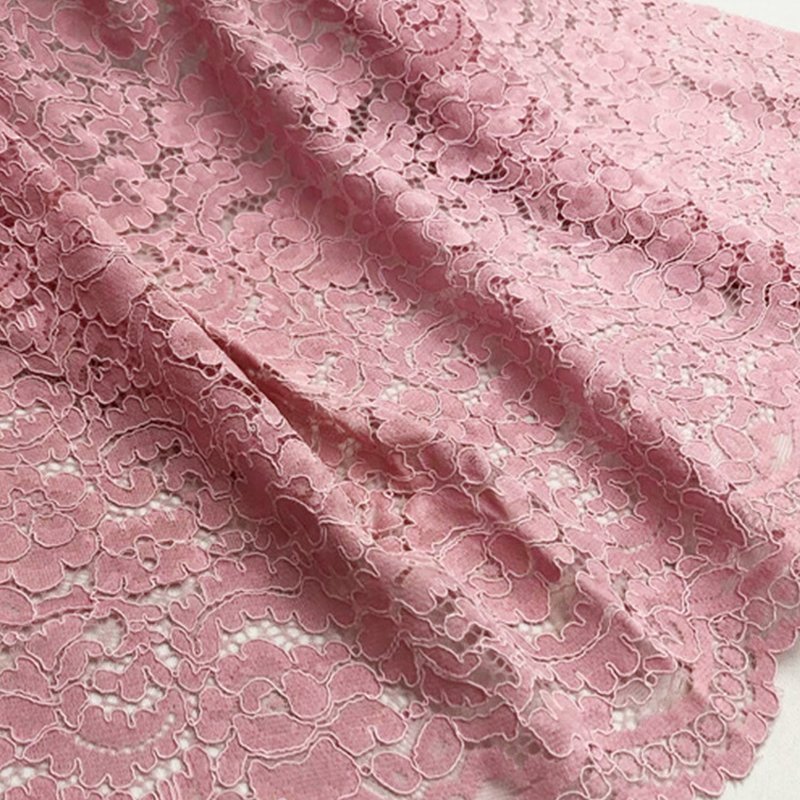 Scallop Edge Wave Lace Fabric for Women's Wear Wholesale Supplier 13