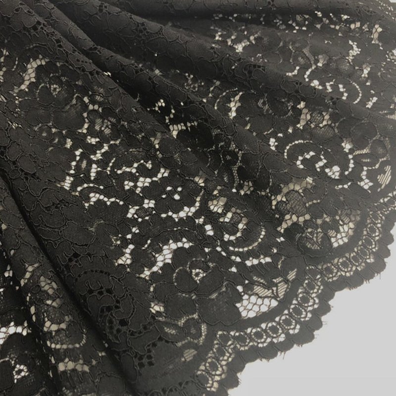Scallop Edge Wave Lace Fabric for Women's Wear Wholesale Supplier 20
