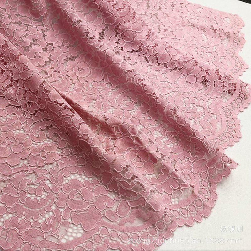 Scallop Edge Wave Lace Fabric for Women's Wear Wholesale Supplier 25