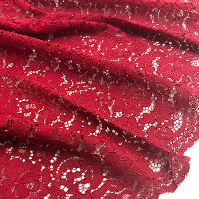 Scallop Edge Wave Lace Fabric for Women's Wear Wholesale Supplier 4