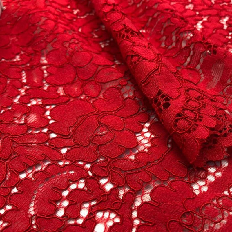Scallop Edge Wave Lace Fabric for Women's Wear Wholesale Supplier 6