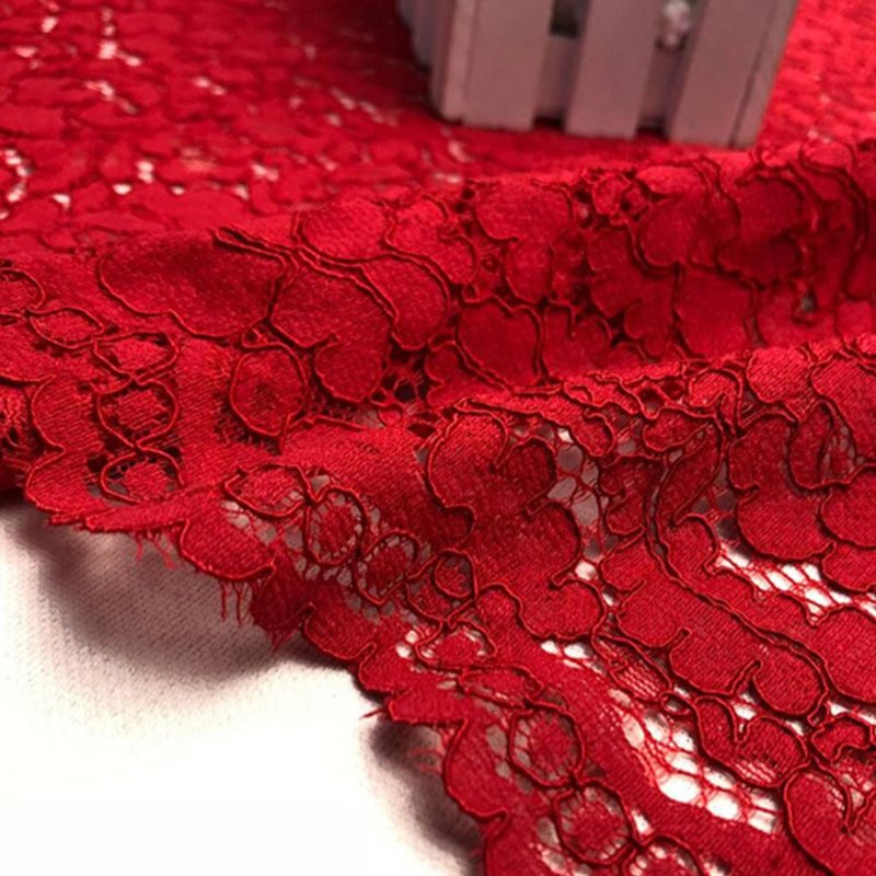 Scallop Edge Wave Lace Fabric for Women's Wear Wholesale Supplier 8