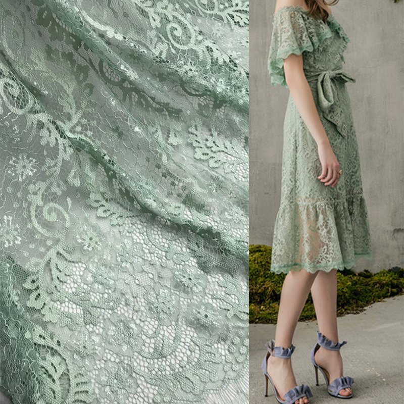 Lace Fabric Eyelash Placement for Women's Wear Wholesale Supplier