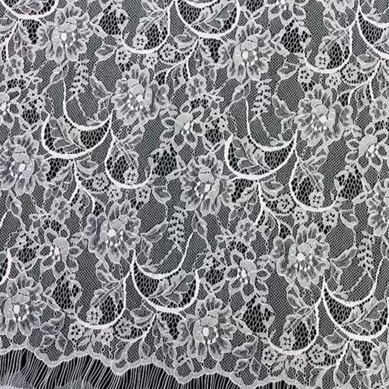 Eyelash Lace Lace Fabric Dress Nylon for Women's Wear Wholesale Suppli