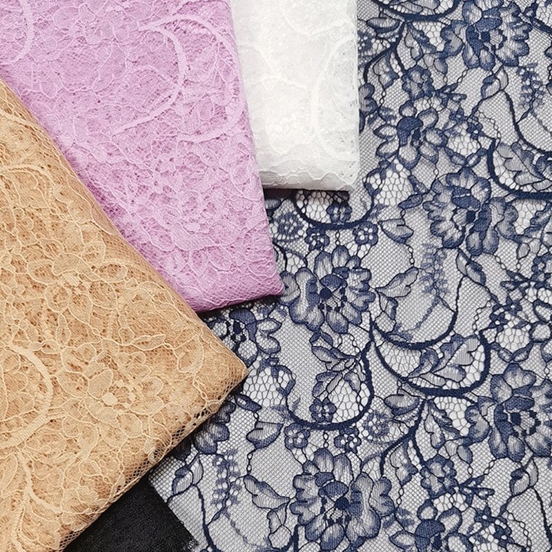 Eyelash Lace Lace Fabric Dress Nylon for Women's Wear Wholesale Suppli 11