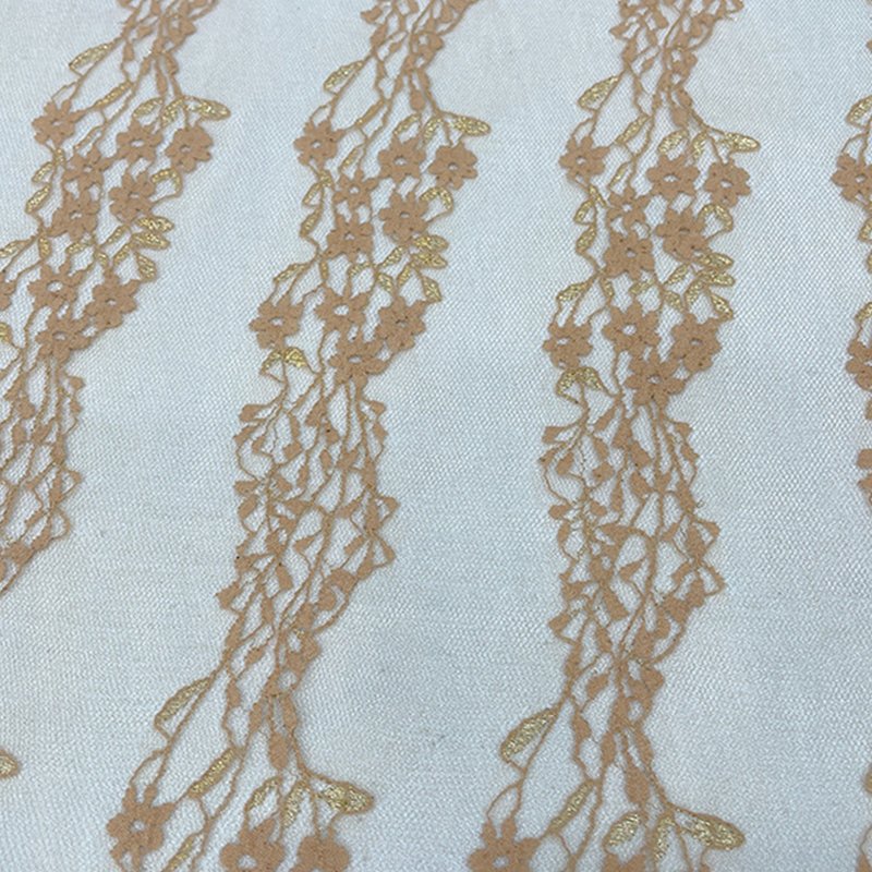 Eyelet Jacquard Kids Nylon Foil Lace Fabric for Women's Wear Wholesale 12