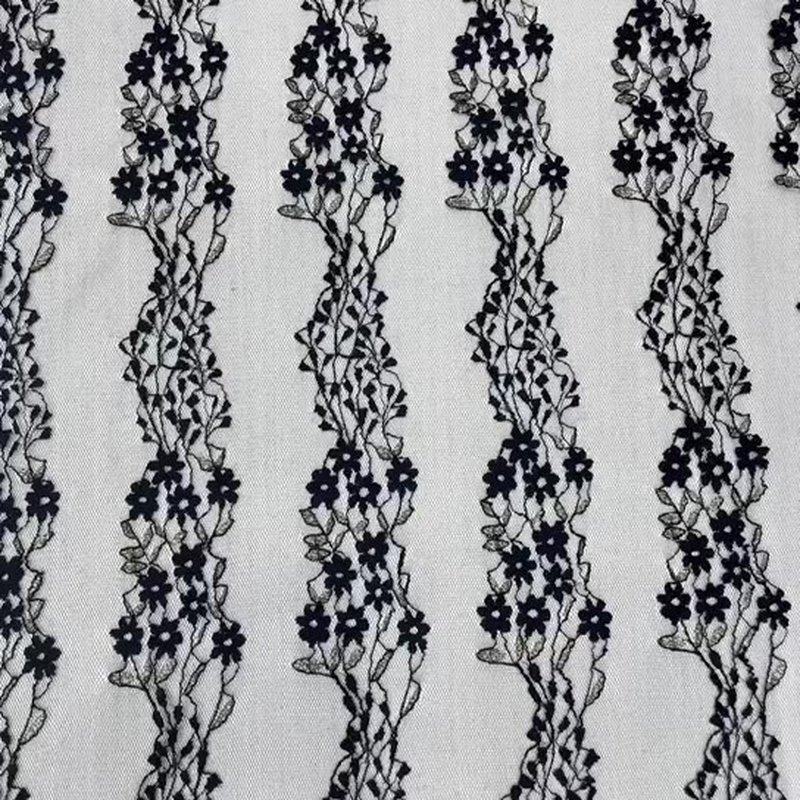 Eyelet Jacquard Kids Nylon Foil Lace Fabric for Women's Wear Wholesale 16