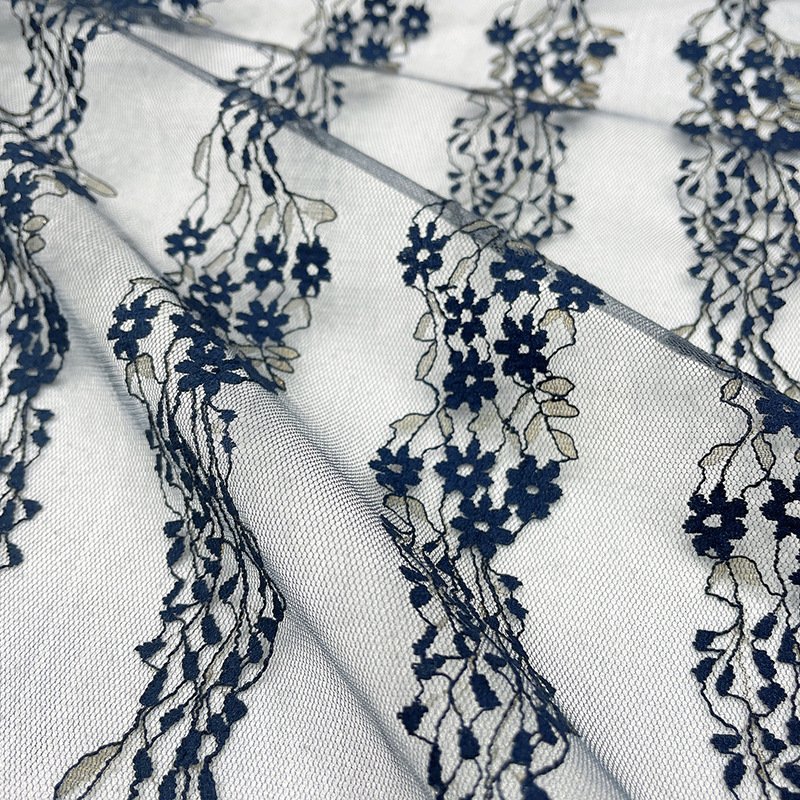 Eyelet Jacquard Kids Nylon Foil Lace Fabric for Women's Wear Wholesale 17