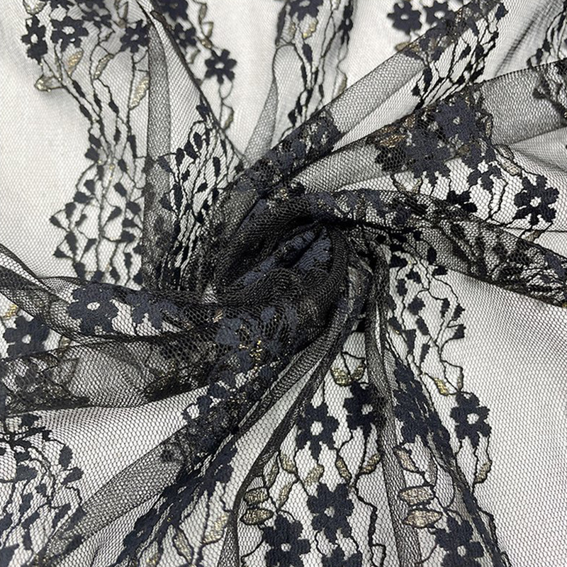 Eyelet Jacquard Kids Nylon Foil Lace Fabric for Women's Wear Wholesale 19