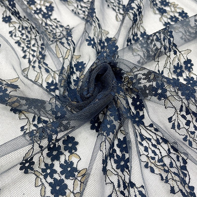 Eyelet Jacquard Kids Nylon Foil Lace Fabric for Women's Wear Wholesale 4