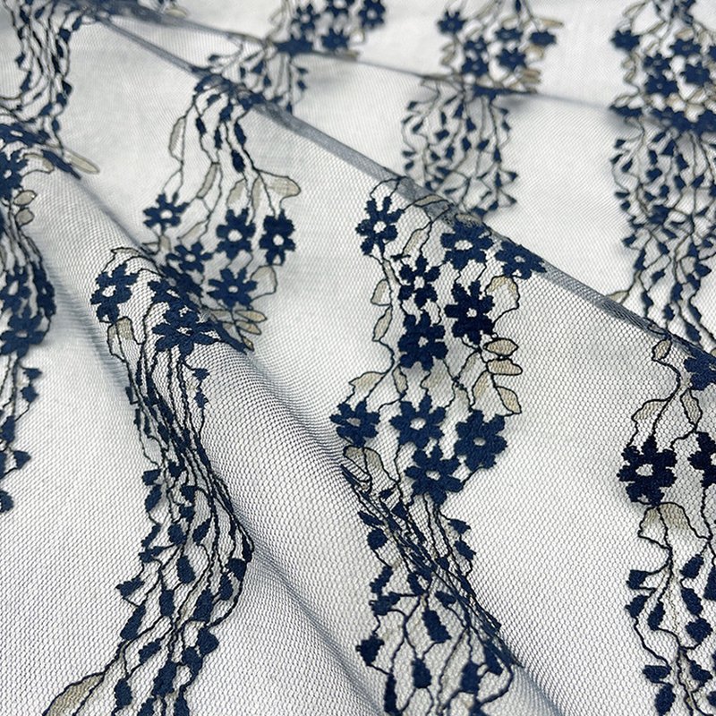 Eyelet Jacquard Kids Nylon Foil Lace Fabric for Women's Wear Wholesale 5