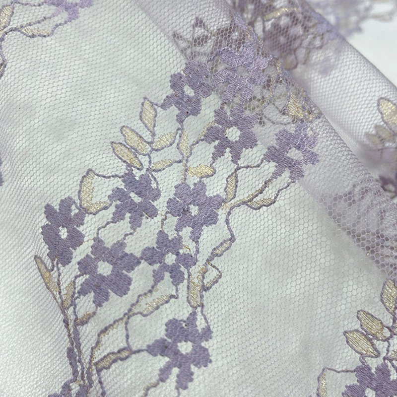 Eyelet Jacquard Kids Nylon Foil Lace Fabric for Women's Wear Wholesale 9