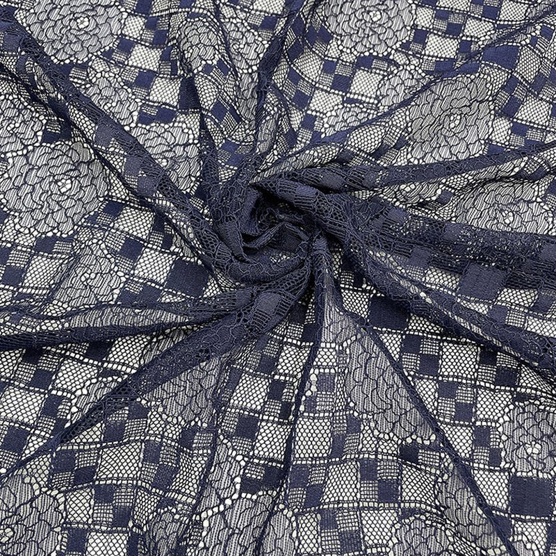 Lace Fabric Dress Geometric Nylon for Women's Wear Wholesale Supplier 12