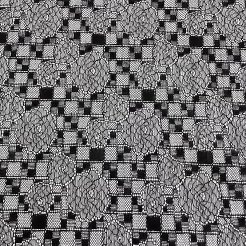 Lace Fabric Dress Geometric Nylon for Women's Wear Wholesale Supplier 15