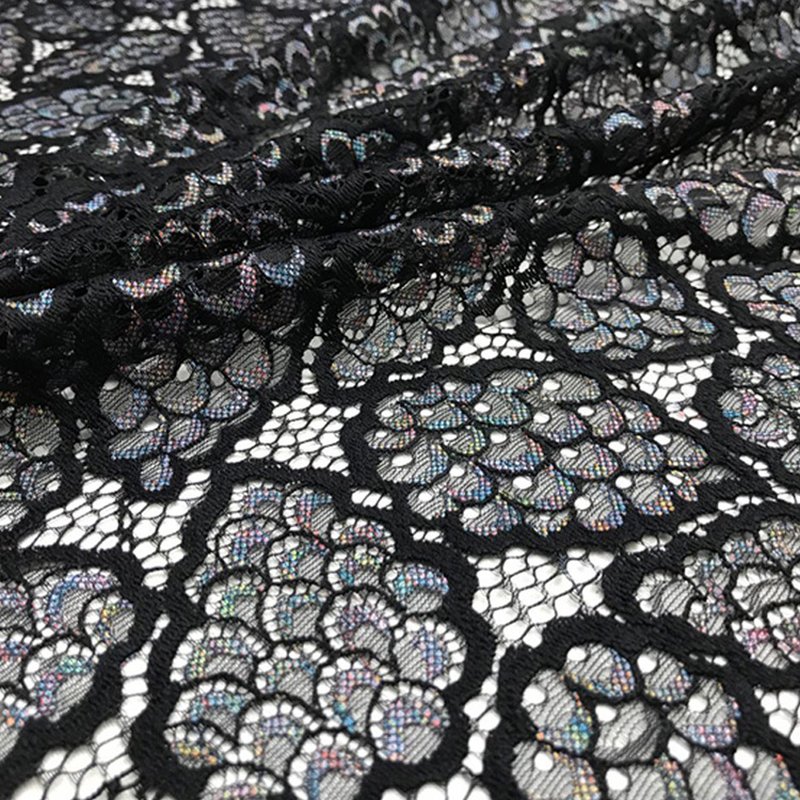 Lace Fabric Dress Cutwork Nylon for Women's Wear Wholesale Supplier 16