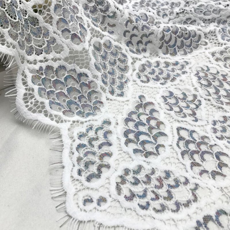 Lace Fabric Dress Cutwork Nylon for Women's Wear Wholesale Supplier 4