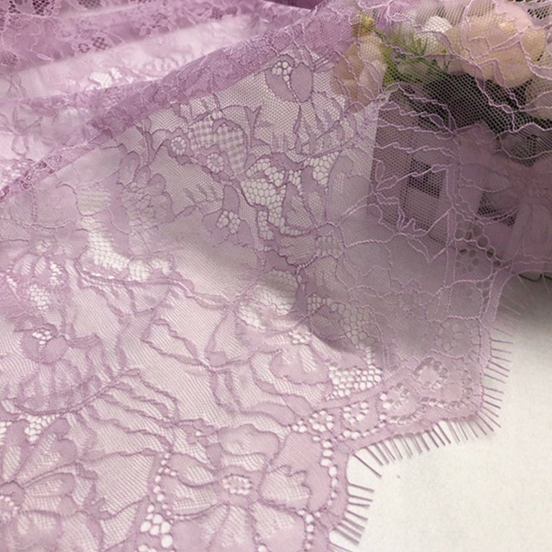 Dress Bridal Warp Knit Lace Fabric for Women's Wear Wholesale Supplier 12