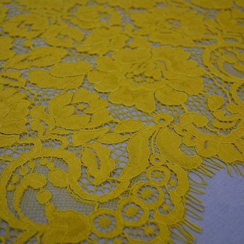 Eyelash Lace Lace Fabric Placement Floral for Apparel Wholesale Suppli 17