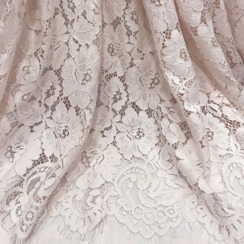 Eyelash Lace Lace Fabric Placement Floral for Apparel Wholesale Suppli 4