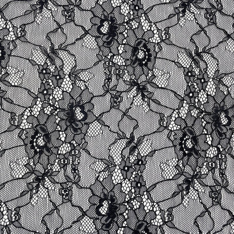 Lace Fabric Peony Plum Blossom Nylon Warp Knit for Women's Wear Wholes