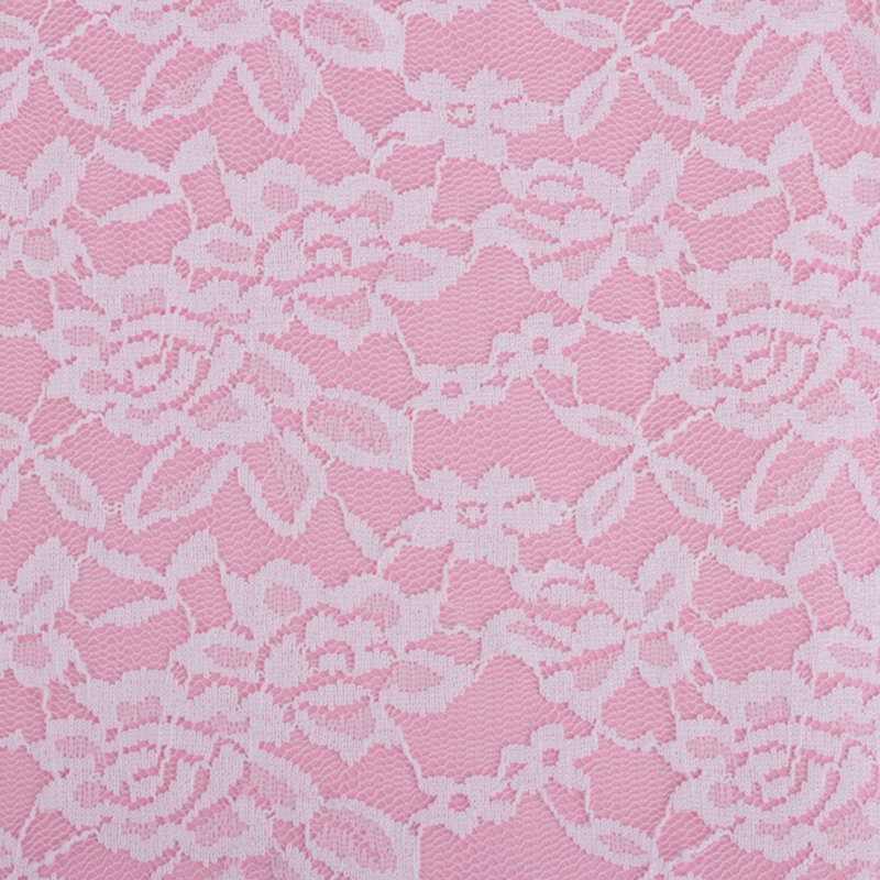 Lace Trim Peony Nylon Warp Knit Lace Fabric for Apparel Wholesale Supp