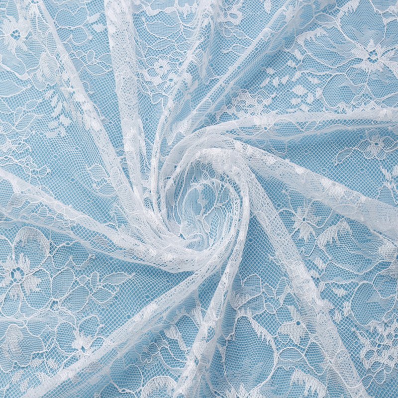 Lace Trim All-Over Nylon Lace Fabric for Apparel Wholesale Supplier