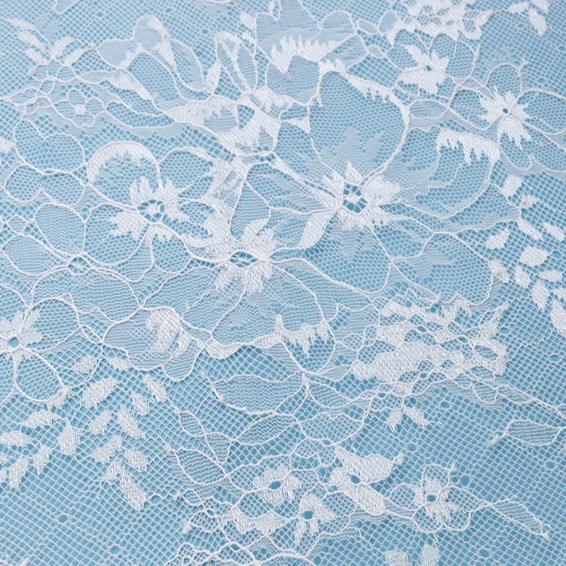 Lace Trim All-Over Nylon Lace Fabric for Apparel Wholesale Supplier 5