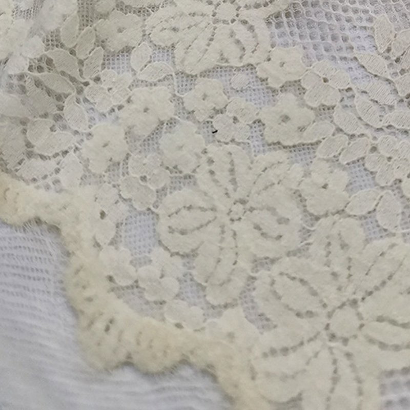 Feather Polyester Brushed Lace Fabric for Women's Wear Wholesale Suppl 4