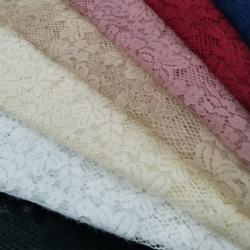 Feather Polyester Brushed Lace Fabric for Women's Wear Wholesale Suppl 5