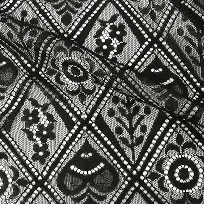Lace Fabric Dress Women's Nylon Warp Knit for Women's Wear Wholesale S