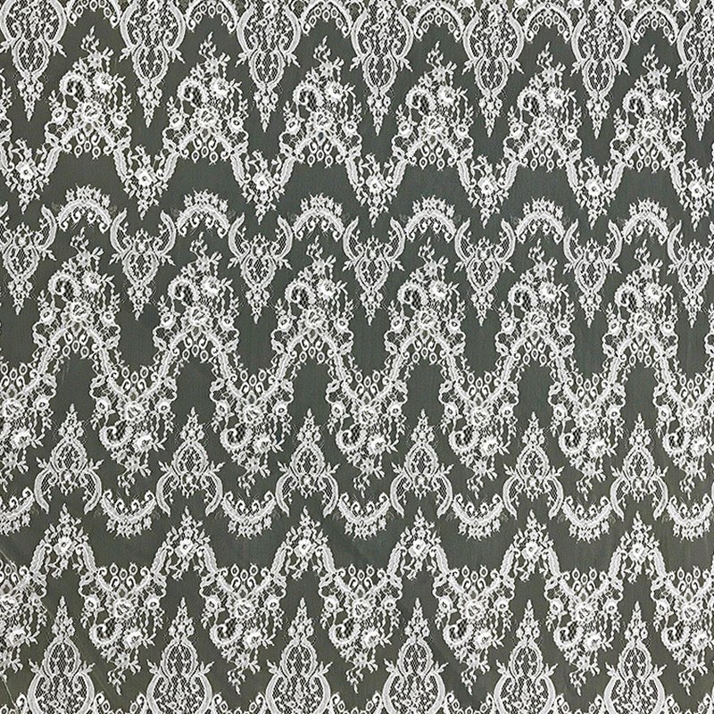 Lace Fabric Nylon Thread Wave Nylon for Bridal Wholesale Supplier