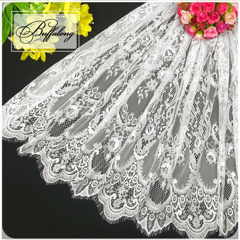 Lace Fabric Nylon Thread Wave Nylon for Bridal Wholesale Supplier 9