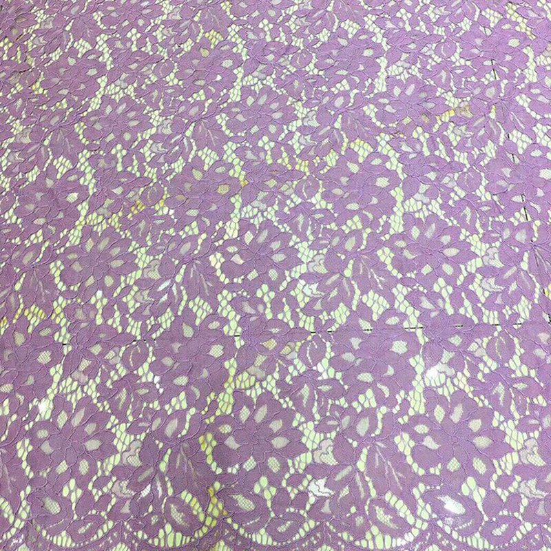 Lace Fabric Placement Floral Eyelash Nylon for Women's Wear Wholesale 5