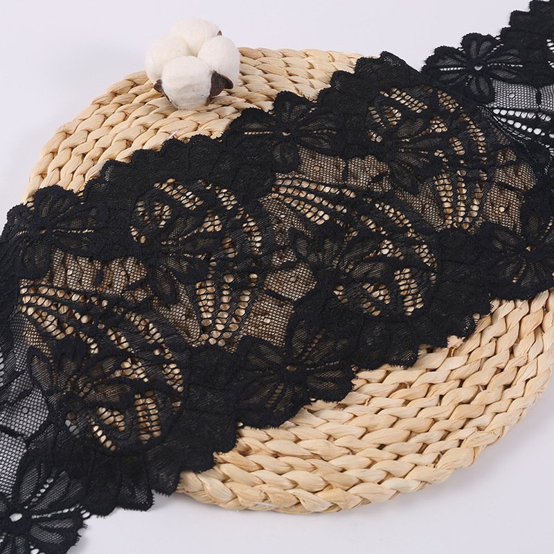Lace Trim Nylon Warp Knit Lace Fabric for Apparel Wholesale Supplier 12
