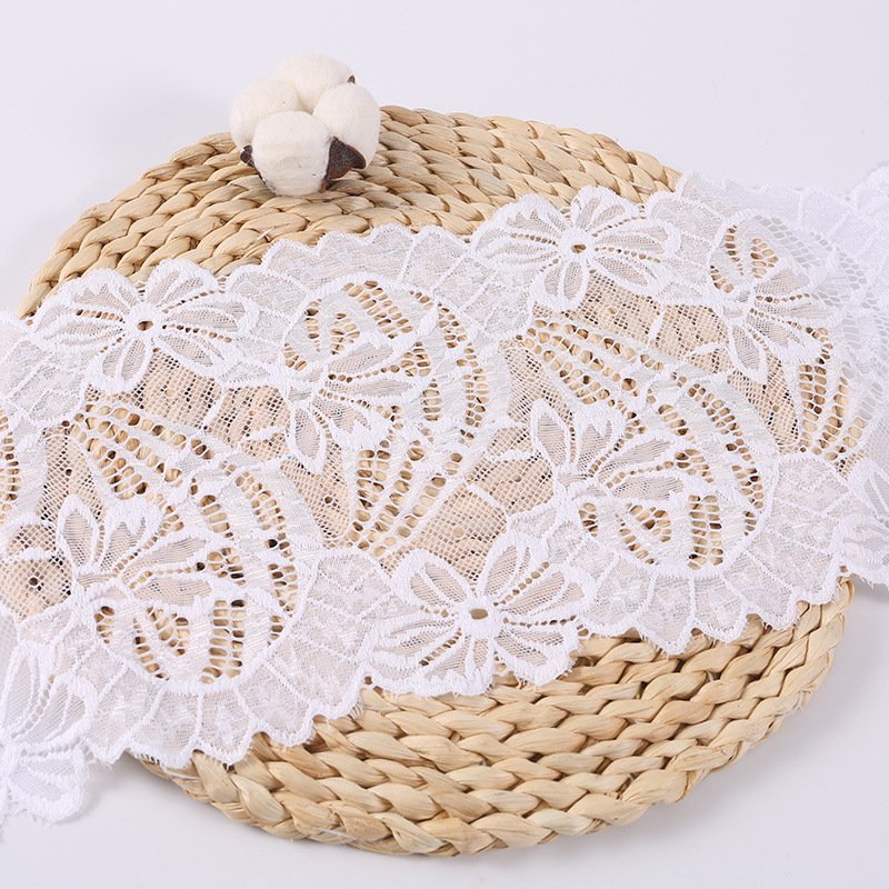 Lace Trim Nylon Warp Knit Lace Fabric for Apparel Wholesale Supplier 8