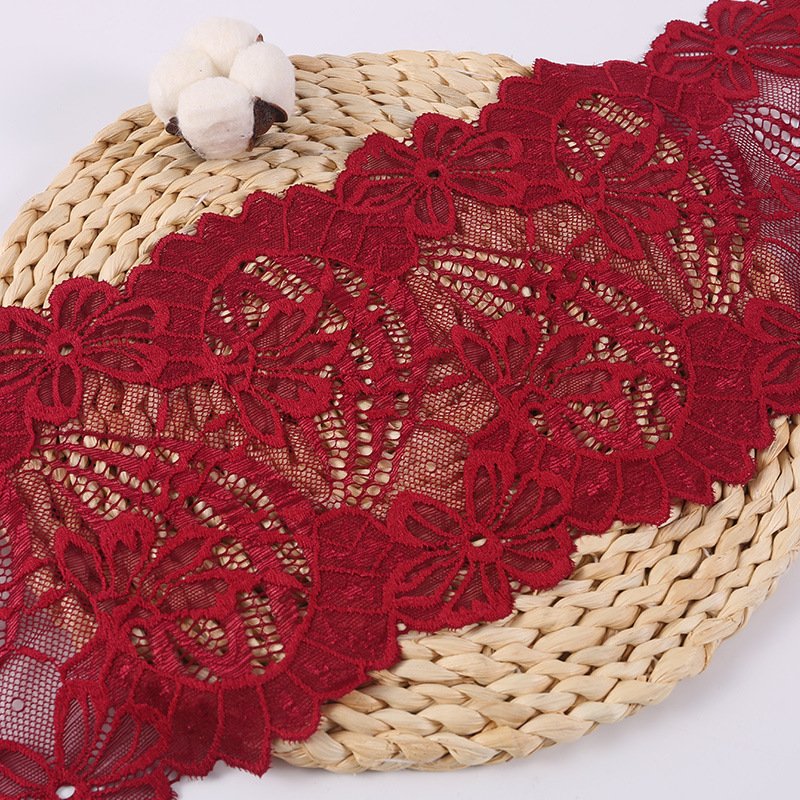 Lace Trim Nylon Warp Knit Lace Fabric for Apparel Wholesale Supplier 9
