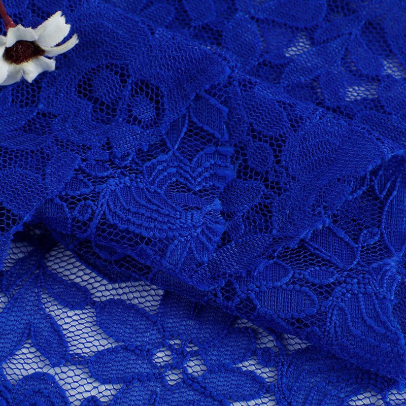 Cutwork Bridal Evening Nylon Warp Knit Lace Fabric for Bridal Wholesal